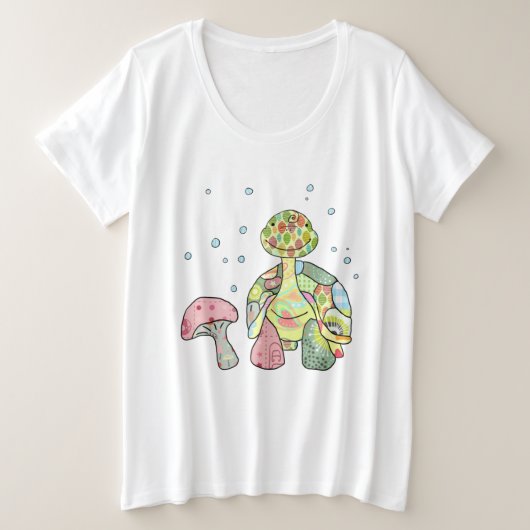 Wiesenschildkröte プラスサイズTシャツ (デザイン正面)