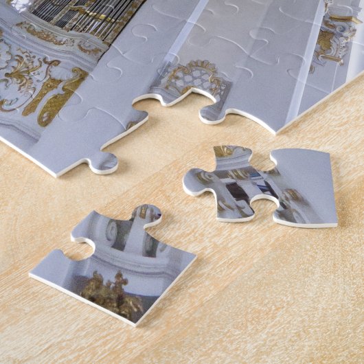 Wieskirche教会天井のパズル ジグソーパズル (側面)