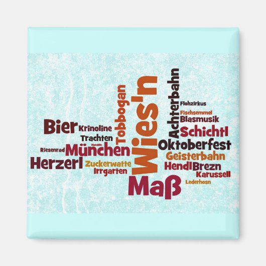 Wiesn Oktoberfest Octoberfest München Munich マグネット (正面)