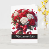 Wife Birthday Card カード (黄色い花)