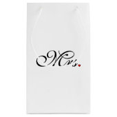 Wife Bride His Her夫人は最近結婚します スモールペーパーバッグ (裏面)