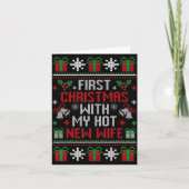 Wife Husband First Christmas Just Married Christma カード (正面)