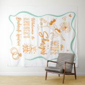 Wife is a Show Girl Bachelorette Weekend Welcome タペストリー (インサイチュ(横))