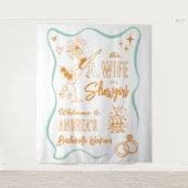 Wife is a Show Girl Bachelorette Weekend Welcome タペストリー (正面)