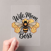 Wife. Mom. Boss アクリル招待状 (インサイチュ (ポータブル))
