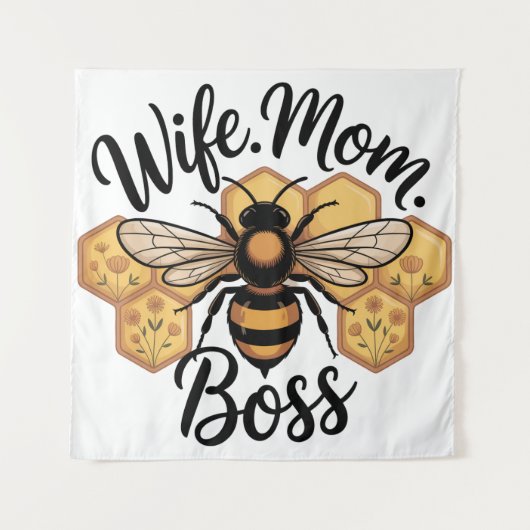 Wife. Mom. Boss タペストリー (正面)