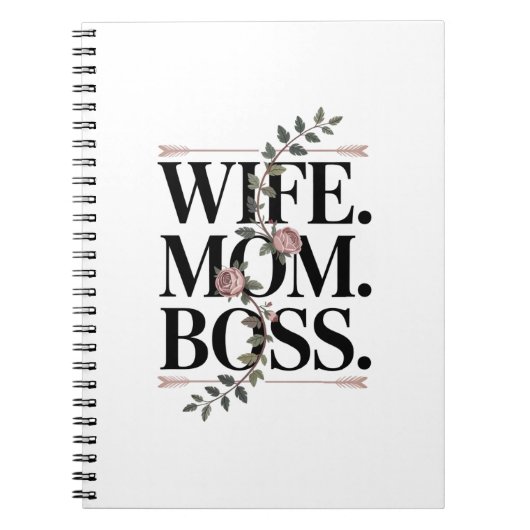 Wife. Mom. Boss. ノートブック (正面)