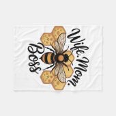 Wife. Mom. Boss フリースブランケット (正面(横))