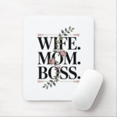 Wife. Mom. Boss. マウスパッド (マウス)