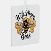 Wife. Mom. Boss メタルオーナメント (正面右)