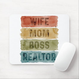Wife Mom Boss 不動産エージェント オリジナル 不動産 マウスパッド