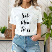 Wife mom boss t-shirt tシャツ