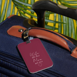 Wife & Mom Est. – シンプルなバレンタインギフト ラゲッジタグ