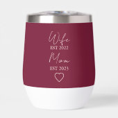Wife & Mom Est. – Minimalist Valentine Gift (正面)