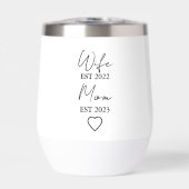 Wife & Mom Est. – Minimalist Valentine Gift (正面)