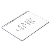 Wife & Mom Est. – Minimalist Valentine Gift ノートブック (左側)
