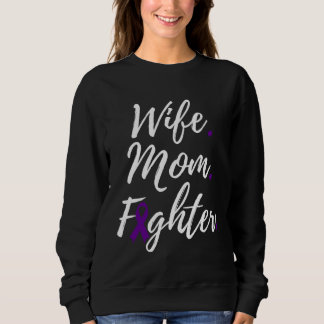 Wife Mom Fighter Multiple System Atrophy Awareness スウェットシャツ