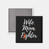Wife Mom Fighter Rsd Crps Awareness マグネット (正面/裏面)