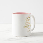 Wife Mom funny Dentist Profession Gift ツートーンマグカップ (正面右)