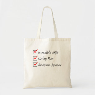 Wife Mom Mormor Swedish Woman トートバッグ