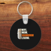 Wife Mom Sourdough Legend Funny Mother Sourdough P キーホルダー (正面)