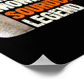 Wife Mom Sourdough Legend Funny Mother Sourdough P ポスター (角)