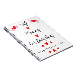 Wife Mommy Our Everything Cute Mother's day Sweet ノートブック