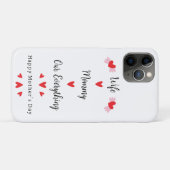 Wife Mommy Our Everything Cute Mother's day Sweet Case-Mate iPhoneケース (裏面(横))