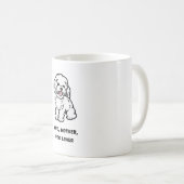 Wife, mother, dog lover コーヒーマグカップ (正面右)