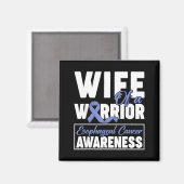 Wife of A Warrior Esophageal Cancer Awareness マグネット (正面/裏面)