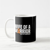 Wife Of A Warrior Orange Ribbon Rsdcrps Awareness  コーヒーマグカップ (左)