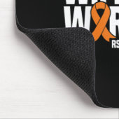 Wife Of A Warrior Orange Ribbon Rsdcrps Awareness マウスパッド (コーナー)