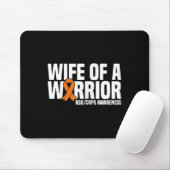 Wife Of A Warrior Orange Ribbon Rsdcrps Awareness マウスパッド (マウス)