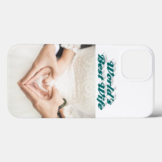 Wife Photo green iPhone Case Case-Mate iPhoneケース (裏面 (横))