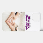 Wife Photo purple iPhone Case Case-Mate iPhoneケース (裏面 (横))