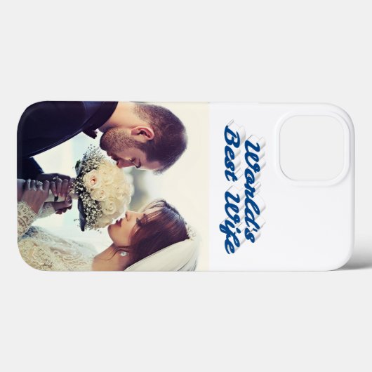 Wife Photo sea blue iPhone Case Case-Mate iPhoneケース (裏面 (横))