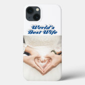 Wife Photo sea blue iPhone Case Case-Mate iPhoneケース (裏面)