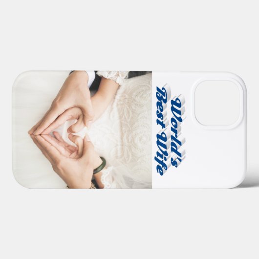 Wife Photo sea blue iPhone Case Case-Mate iPhoneケース (裏面 (横))