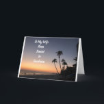 **WIFE**Sがサンダウン誕生日の願いを解除 カード<br><div class="desc">私の妻********には、美しい夕日を持つ「ハッピー・ブリスティデイ」と言うビーチは？好きなように詩を変えることがでもしきます。8感謝していストップ店舗の1つで。</div>