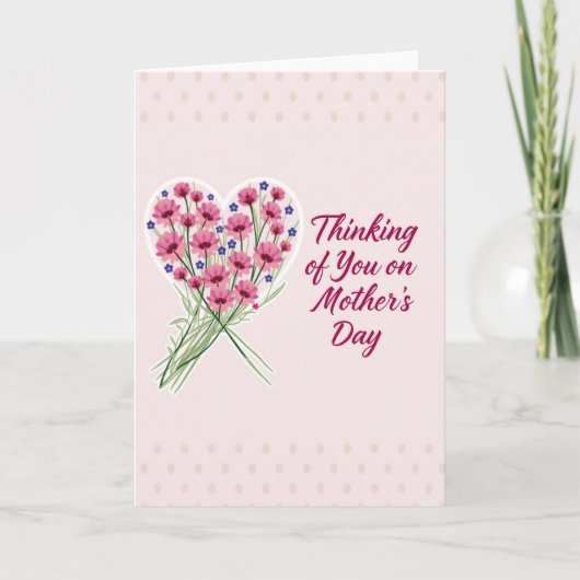 Wife Thinking Of You Floral Card カード (正面)