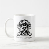wifedはグリフォンの犬の名前を指パーソナライズされたす コーヒーマグカップ (左)