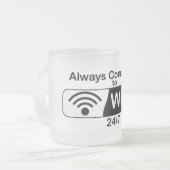 WiFeyに接続される フロストグラスマグカップ (正面左)