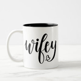 Wifeyのコーヒー・マグ ツートーンマグカップ