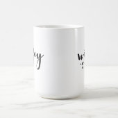 Wifeyのパーソナライズされたスクリプトのモダン作成 モーフィングマグカップ (中央)