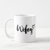 Wifeyのマグの結婚式の婚約のギフトのコーヒーカップ コーヒーマグカップ (左)