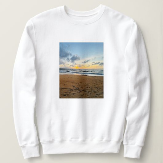 Wifeyエレガントの写真ギフトを追加するカスタム スウェットシャツ (デザイン正面)