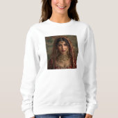 Wifeyエレガントの写真ギフトを追加するカスタム スウェットシャツ (正面)