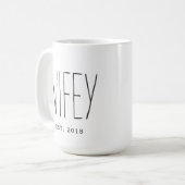 Wifeyカスタムカップ結婚ルMugのMug Anniversy コーヒーマグカップ (正面左)