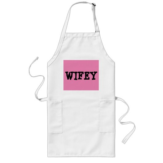 WIFEYキッチンエプロン ロングエプロン (正面)