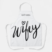 WIFEYスタイリッシュ料理及び女性用ベーキングエプロン エプロン (正面)